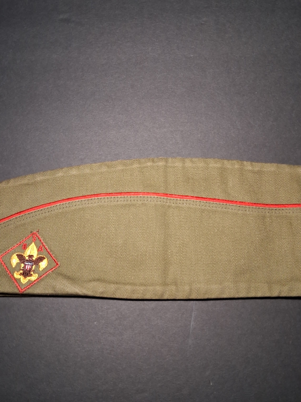 Boy Scout BSA Type #2 Diamond Patch Sanforized Size L Garrison Cap Uniform Hat